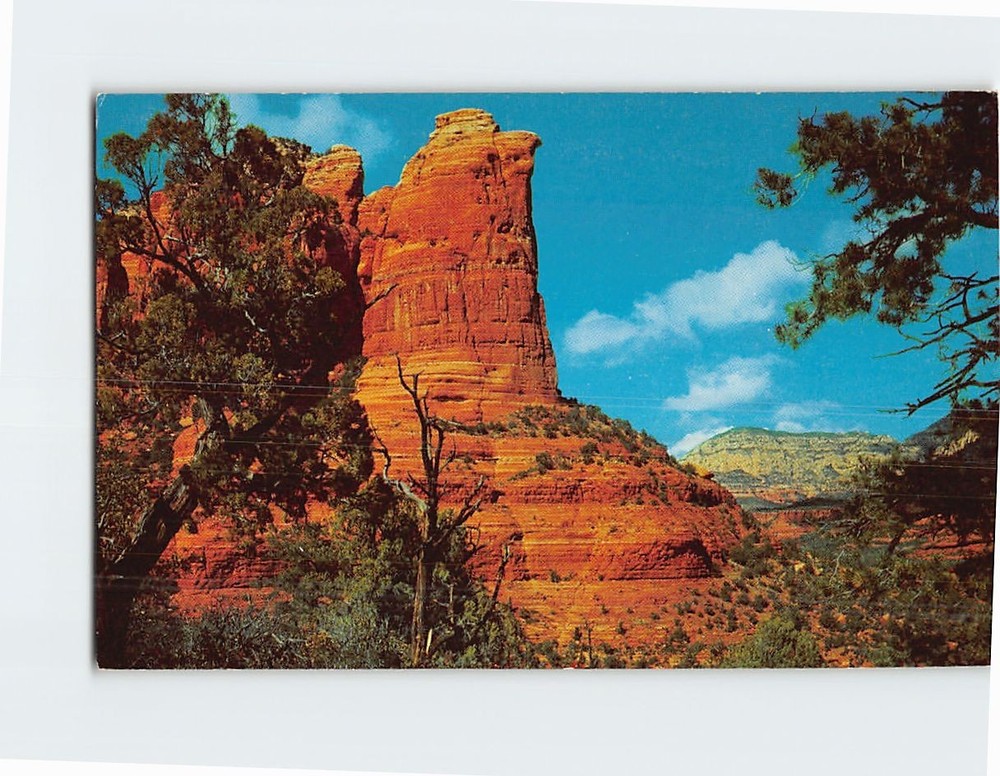 Postcard Coffee Pot Rock Oak Creek Canyon Arizona USA