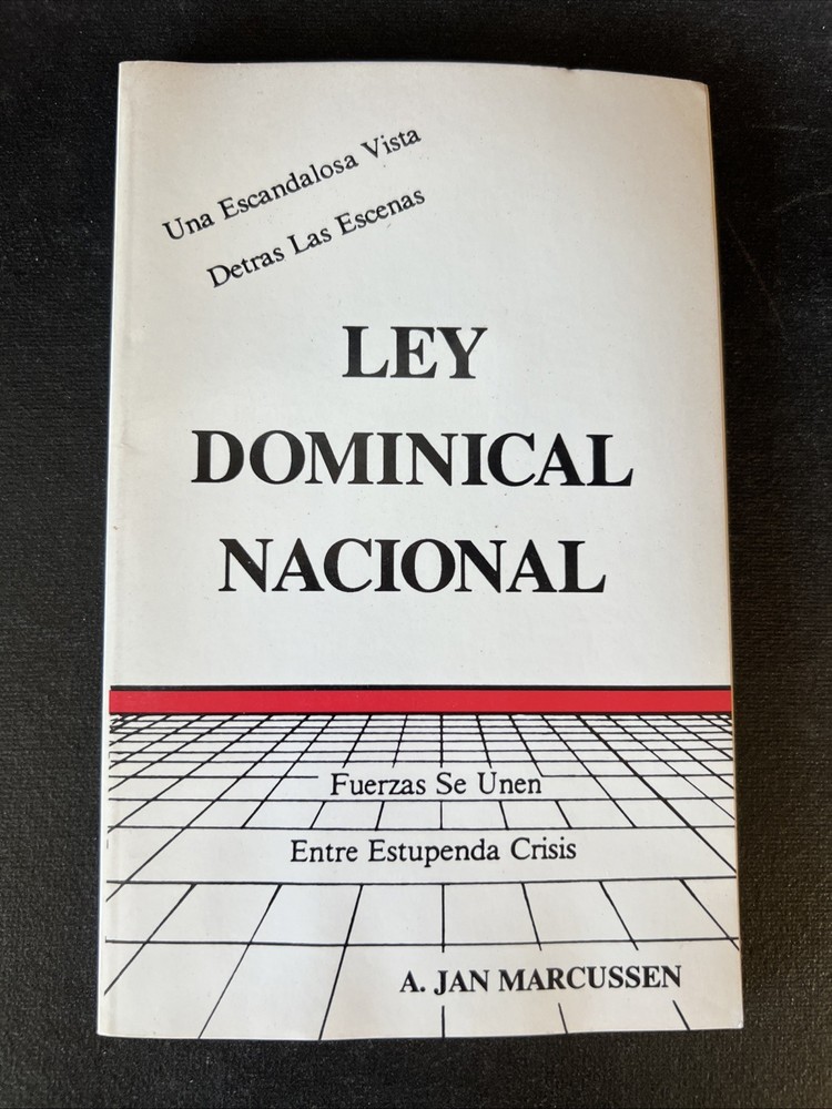 A. Jan Marcussen LEY DOMINICAL NACIONAL New SDA LIBRO BOOK