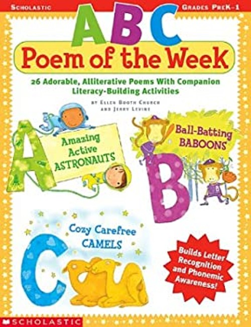 ABC Poem of the Week Paperback Jerry, Church, Ellen Booth LevineFree US Delivery | ISBN:0439431158