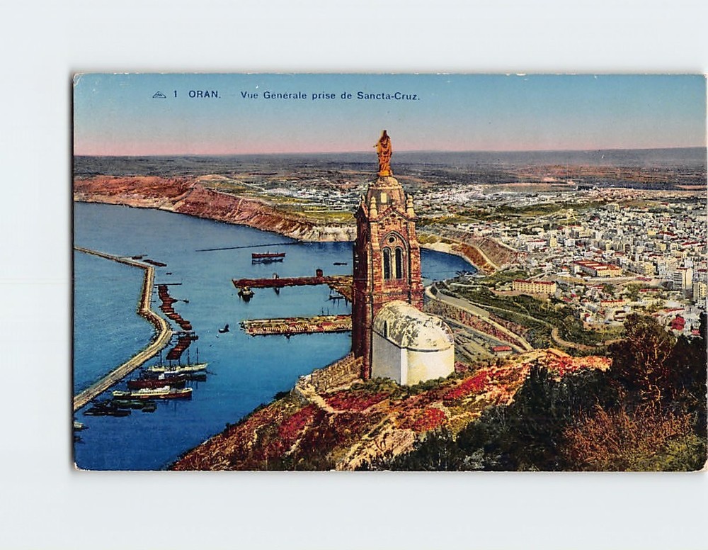 Postcard Vue General prise de Sancta Cruz Oran Algeria