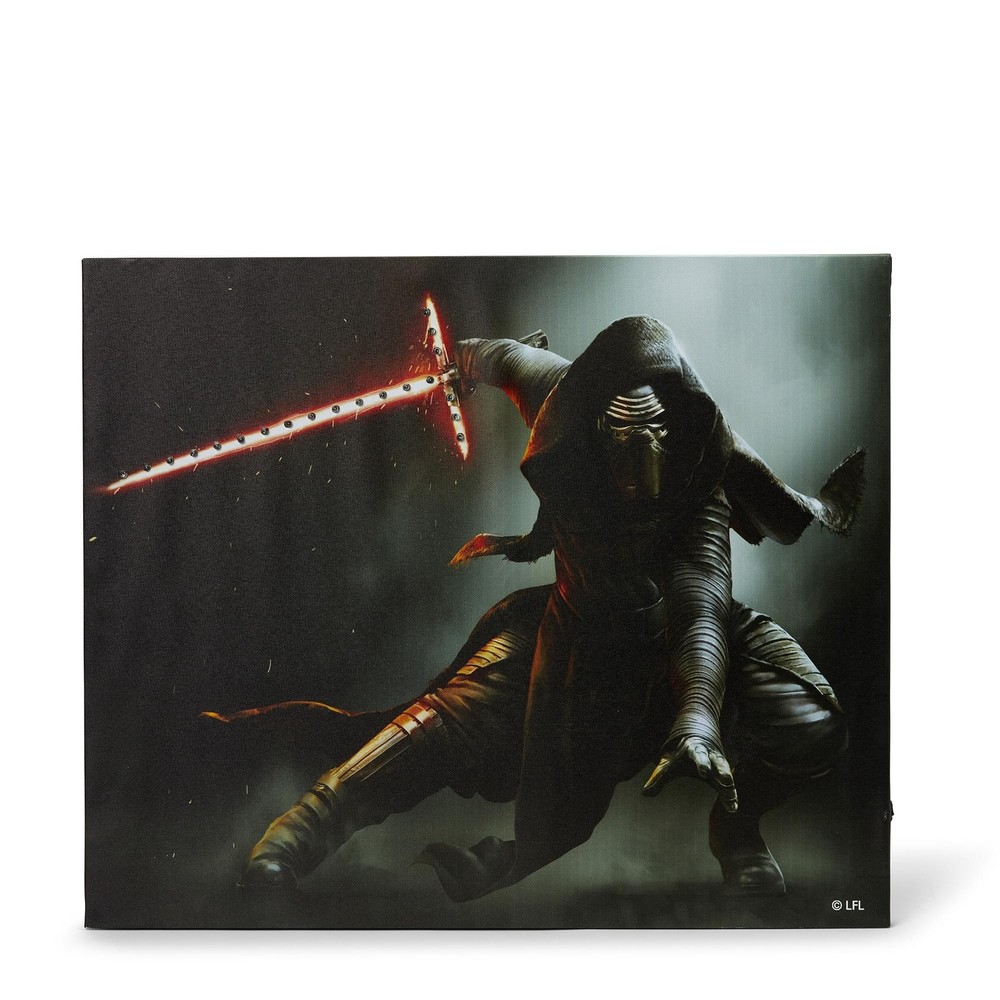 Star Wars Kylo Ren Glow in the Dark Canvas Art 24x20