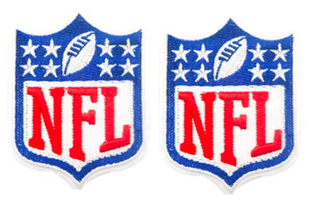 (2) NATIONAL FOOTBALL LEAGUE - NFL LOGO - Embroidered Iron-On Patches