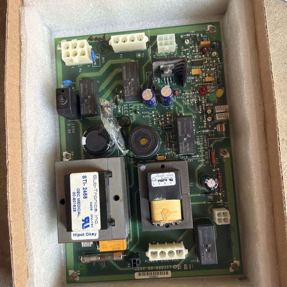 00-880317-02 Power Control Board for a GE OEC 9800 tested