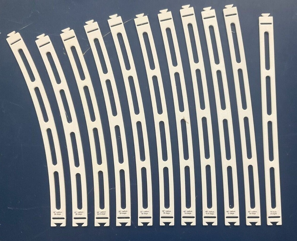 NEW! HO Track Placement Snap Template Sections for Laying HO Scale Track