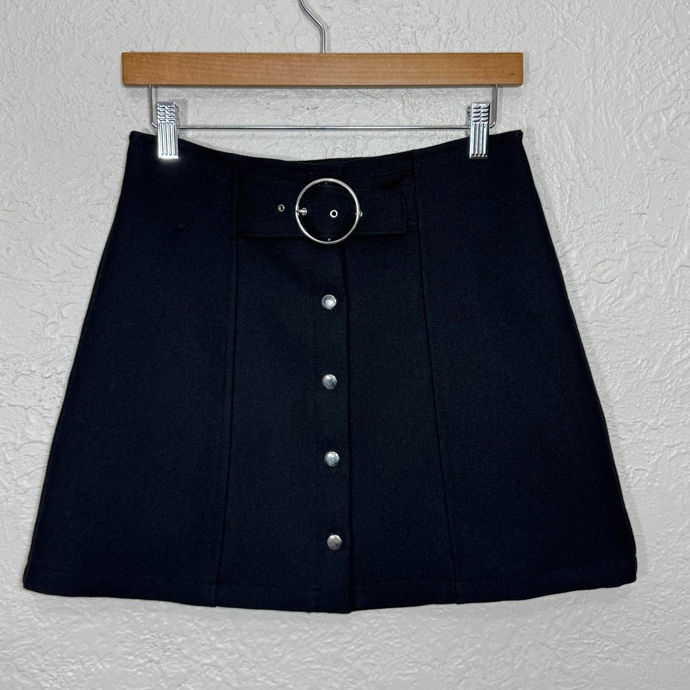 Zara Mini Skirt Small Gothic Y2K Whimsigoth Witchy Grunge Punk Street 90s Buckle