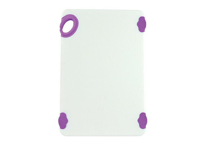 Winco CBN-1218PP, 12x18x0.5-Inch Cutting Board with Purple Hook, NSF