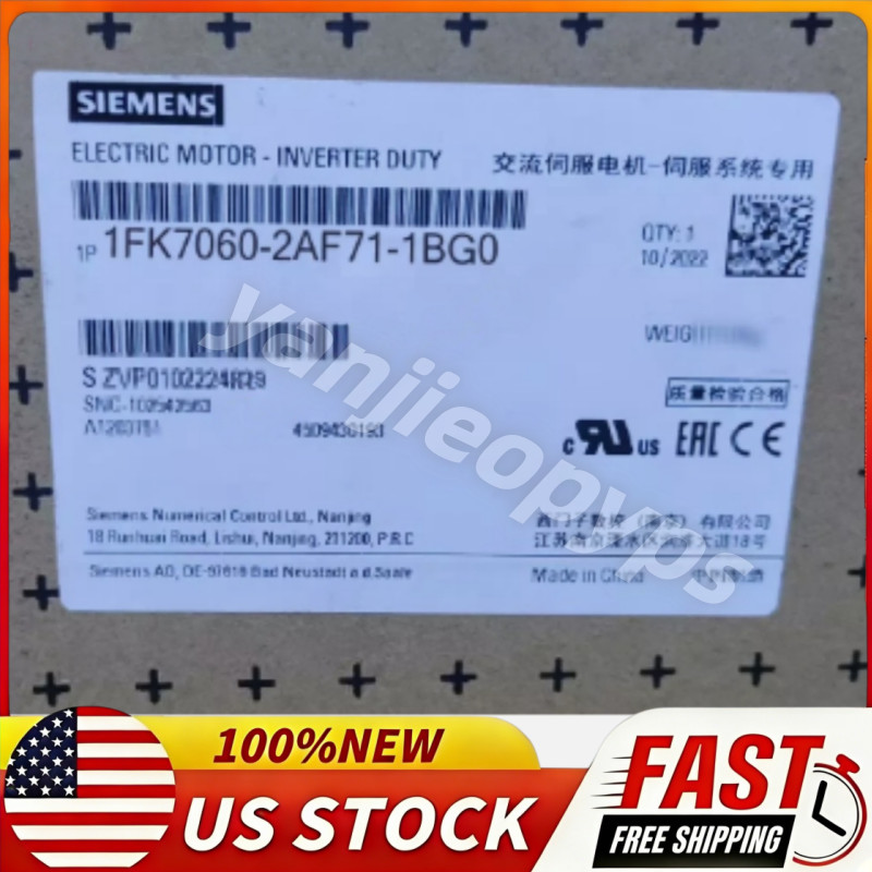 New Sealed Siemens 1FK7060-2AF71-1BG0 Servo Motor Unopened In Box Fast Shipping