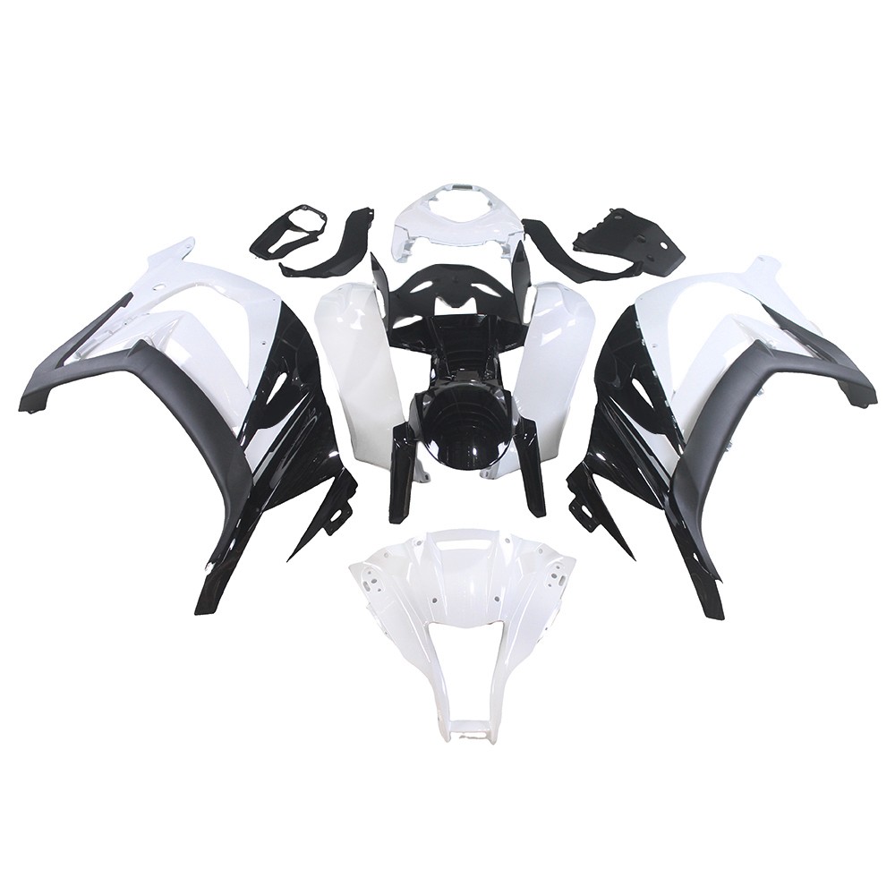 White Black Fairing Kit For Kawasaki Ninja ZX10R 2011- 2015 ABS Plastic Bodywork