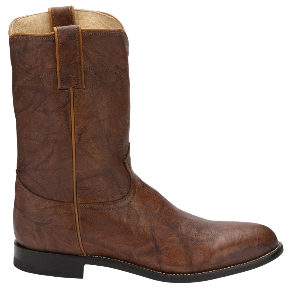 Justin Boots Jackson 10 Inch Round Toe Roper Mens Brown Casual Boots 3163  