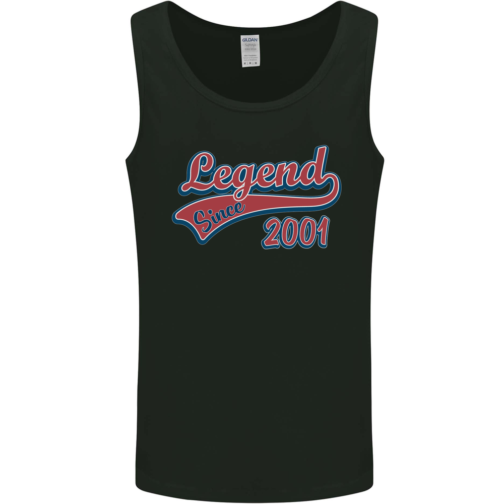 Legend Since 24th Birthday 2001 Mens Vest Tank Top
