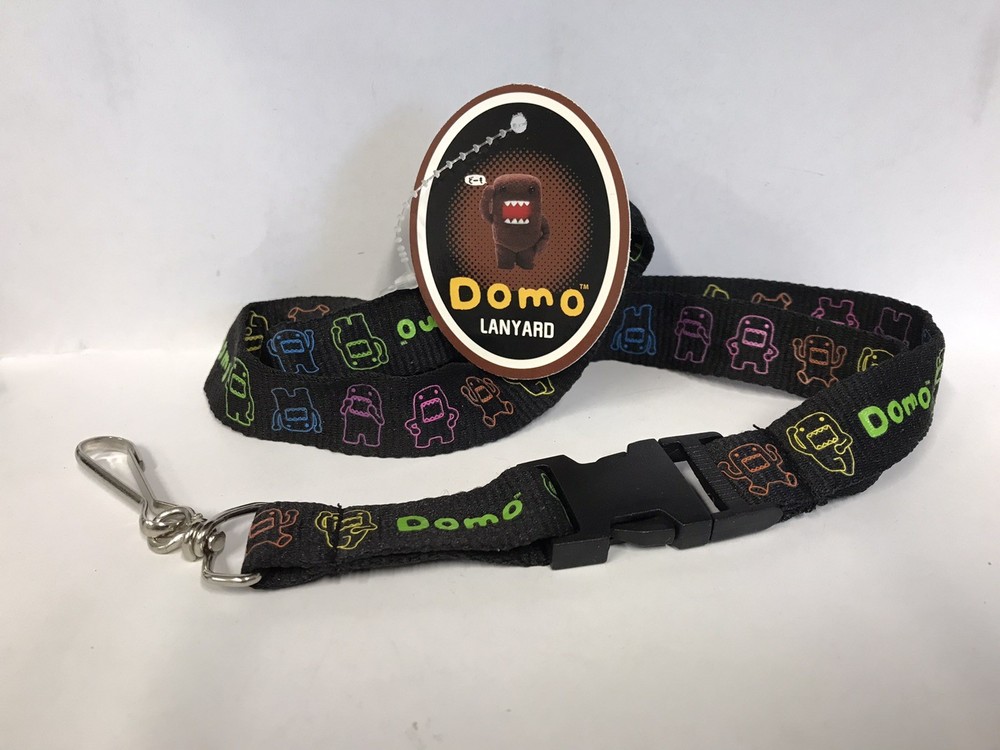 Lanyard - Domo Kun DomoKun Neon Line-Art Poses NEW Licensed w/Tag NWT