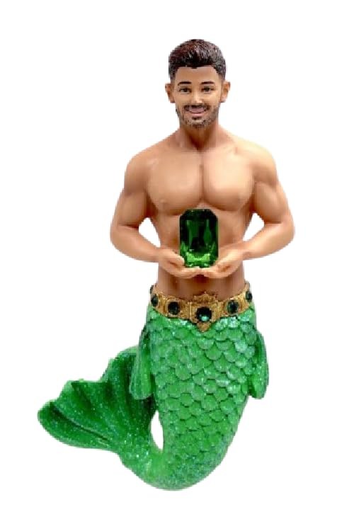 December Diamonds May - Emerald Merman 4.5 Inches Ornament