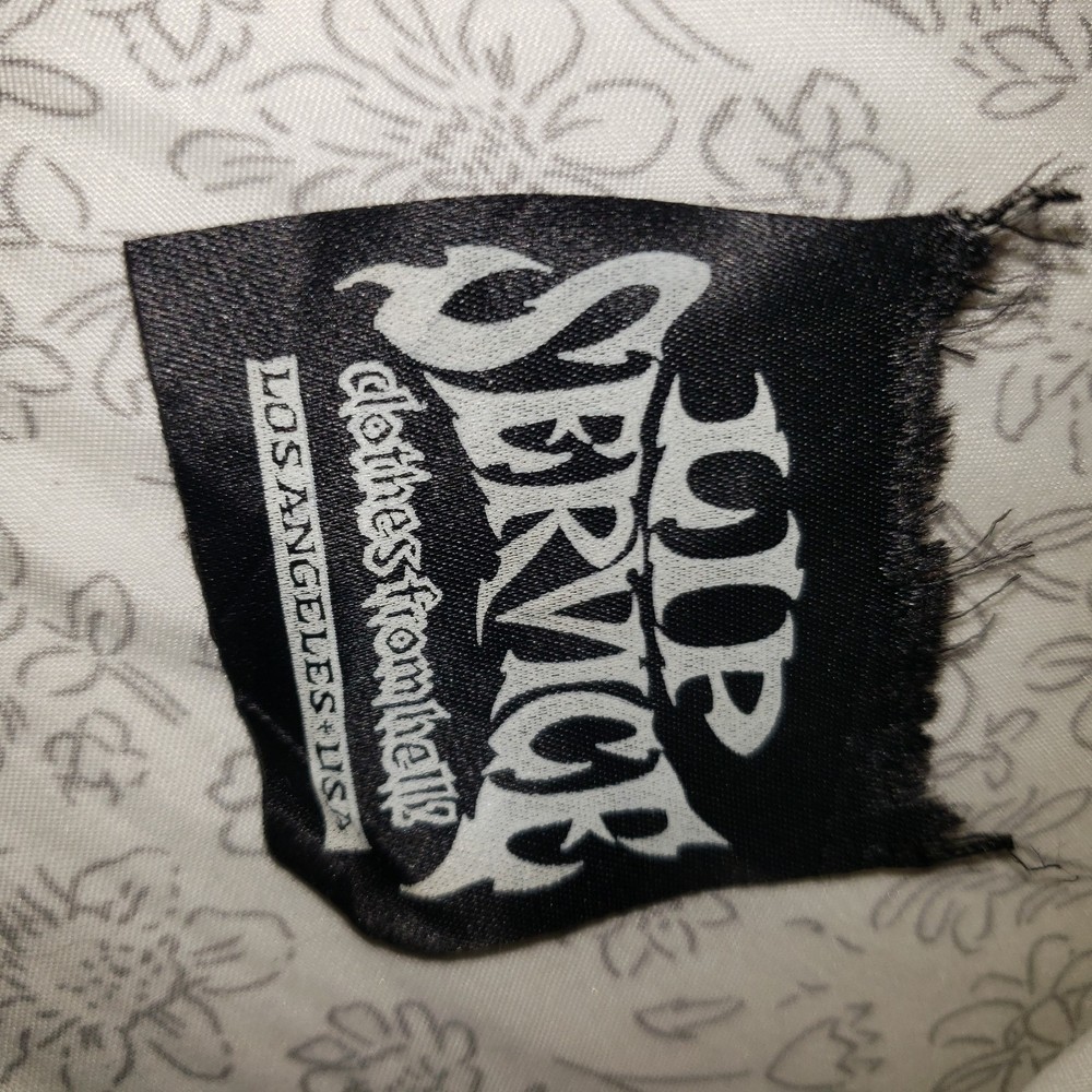 Vintage 90S Lip Service Clothes From Hell Loose Tag Black Goth Alterative