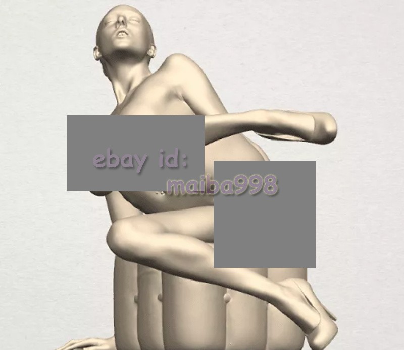 3D Print Lady Self Pleasure Garage Kit Figure Model Kit Unpainted Unassembled GK