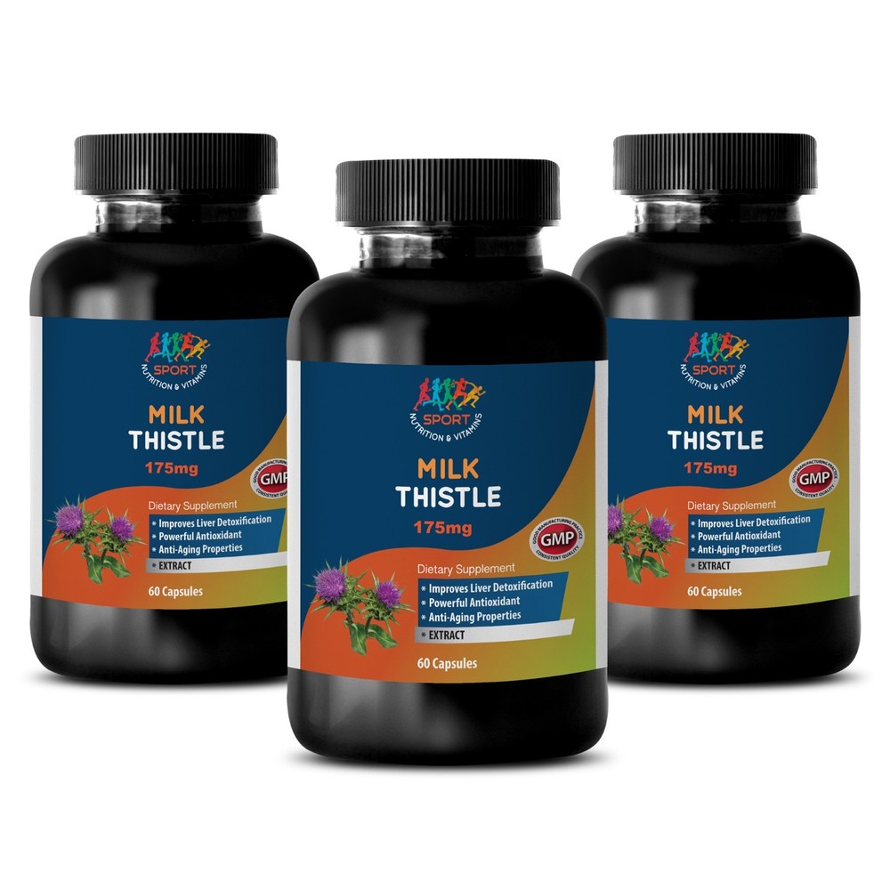 BEST FOR LIVER HEALTH - MILK THISTLE - Boosts Function - Seed Extract - 3B 180Ct