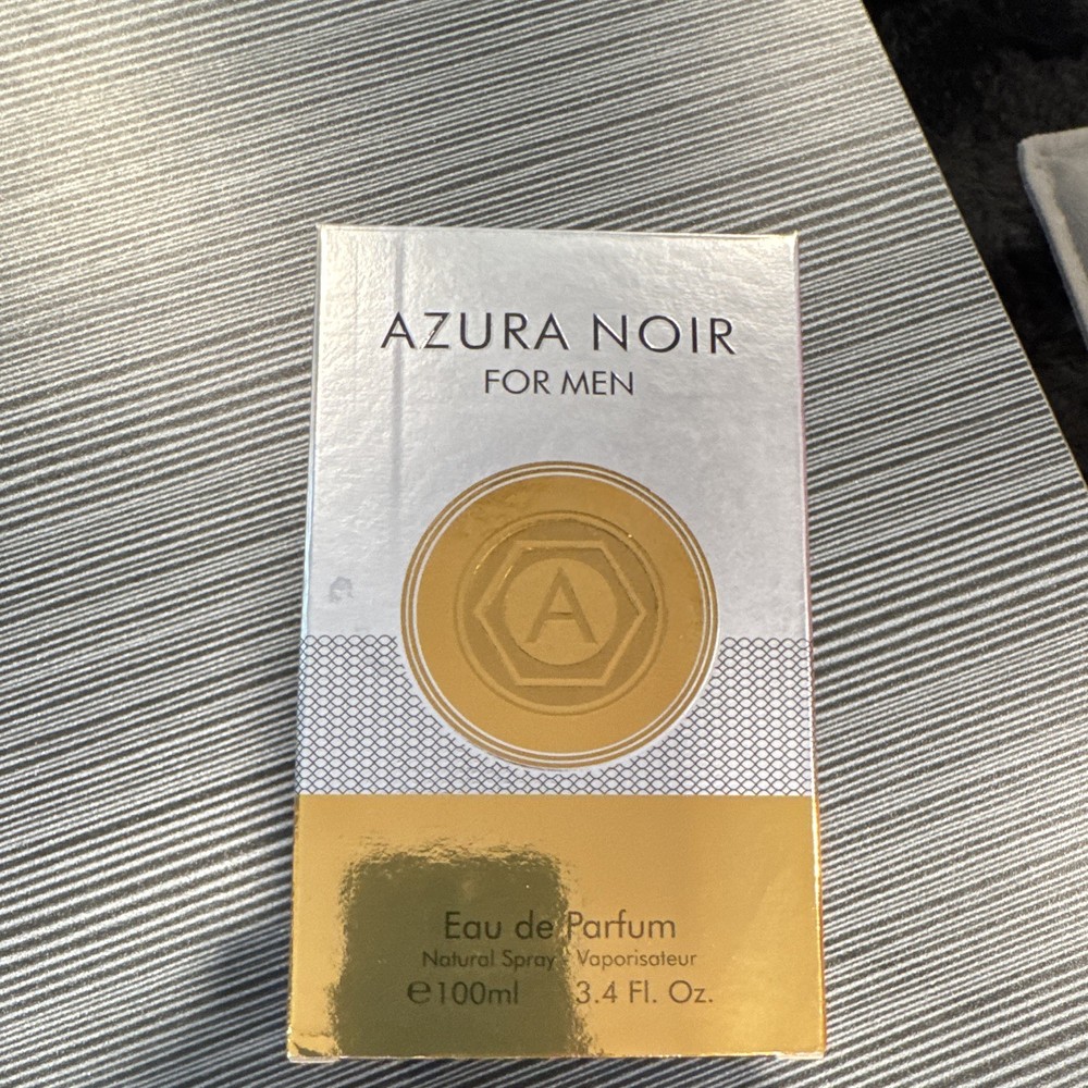 Azura Noir Eau de Parfum Spray for Men Regular Size 3.4 fl oz (100ml)