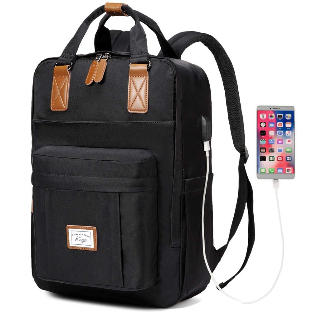Women's Water-Resistant Laptop Backpack 15.6 Inch Stylish School Bag