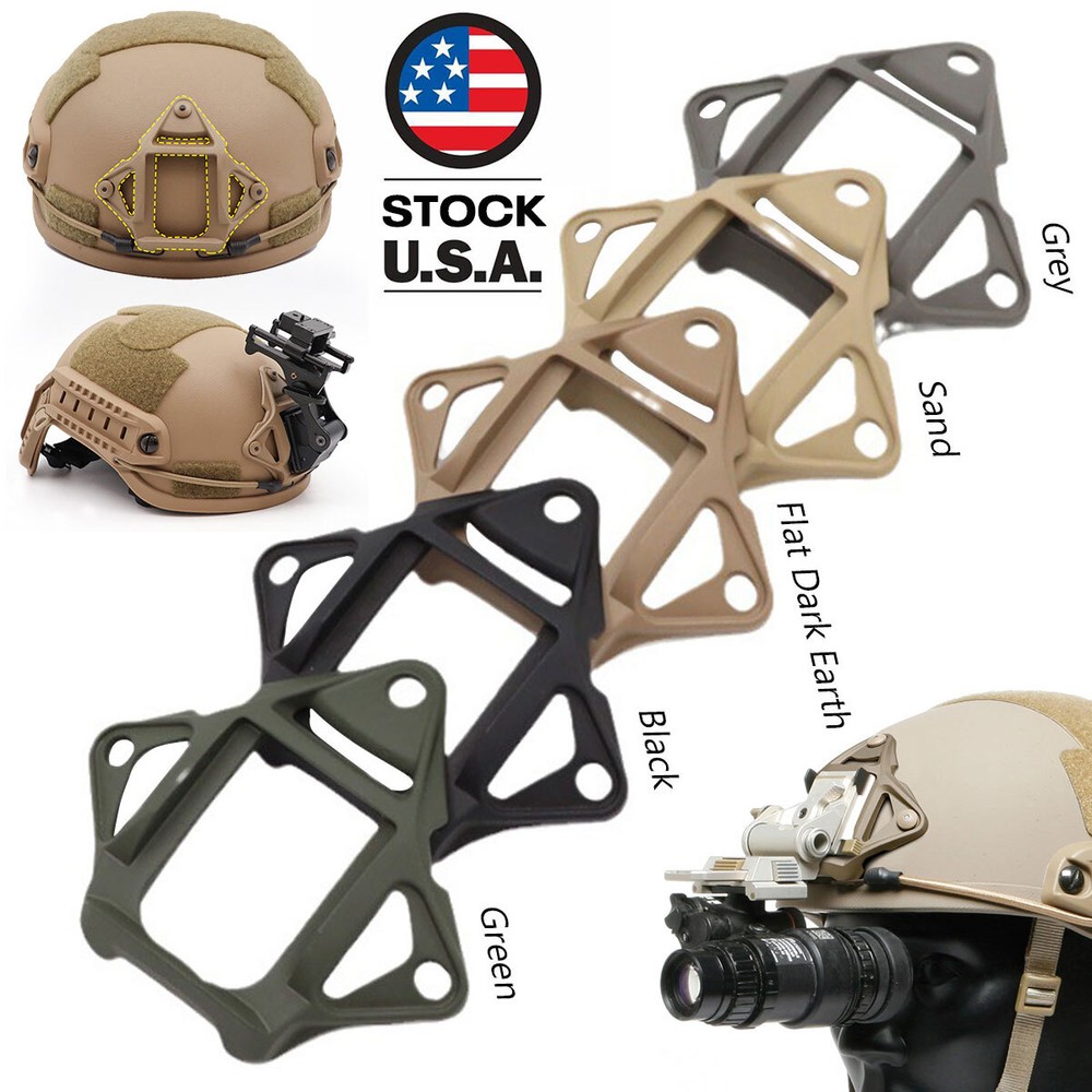Tactical 3-Holes Helmet NVG Shroud Mount Base Adapter Aluminum For ACH/MICH/ECH