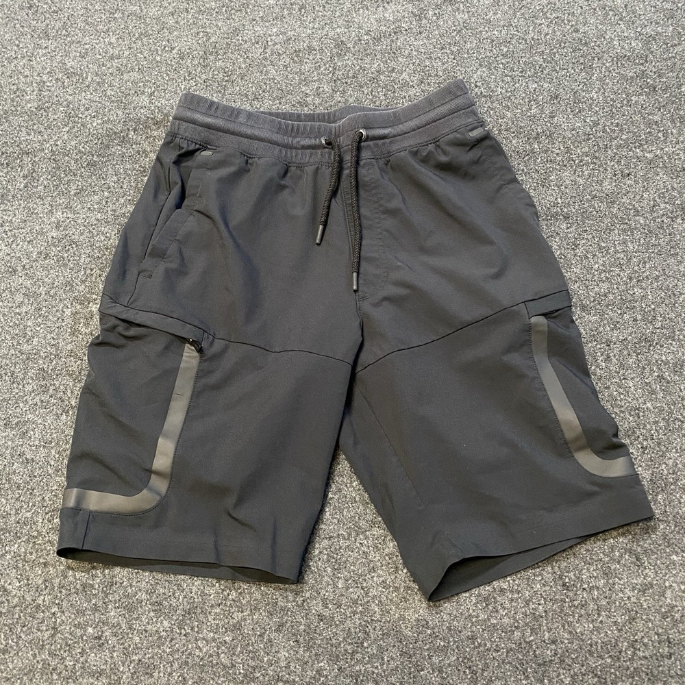 Under Armour Sportstyle Elite Cargo Shorts Men Medium 28x8 Black Zip Pockets