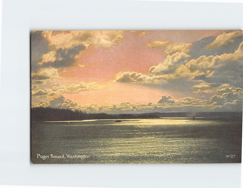 Postcard Puget Sound Washington USA