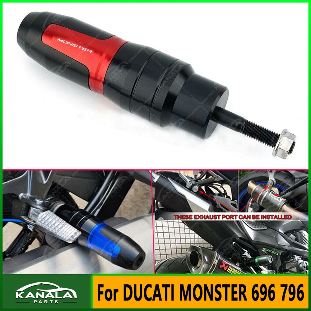 CNC Frame Slider Crash Exhaust Sliders Protector For DUCATI MONSTER 696 796