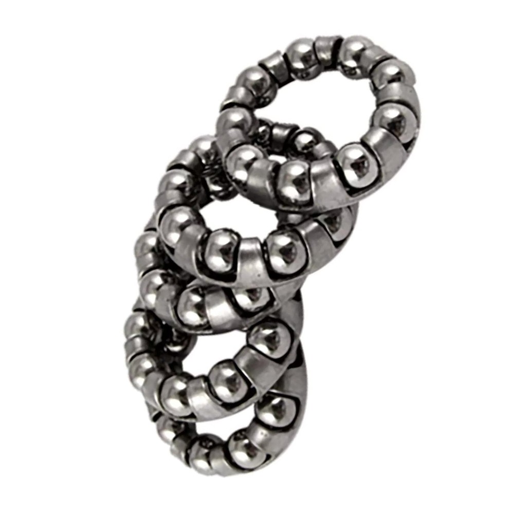 5pcs Stainless Steel Silver 1/4 in x 9 Balls Bicycle Crank Ball Bearing Part