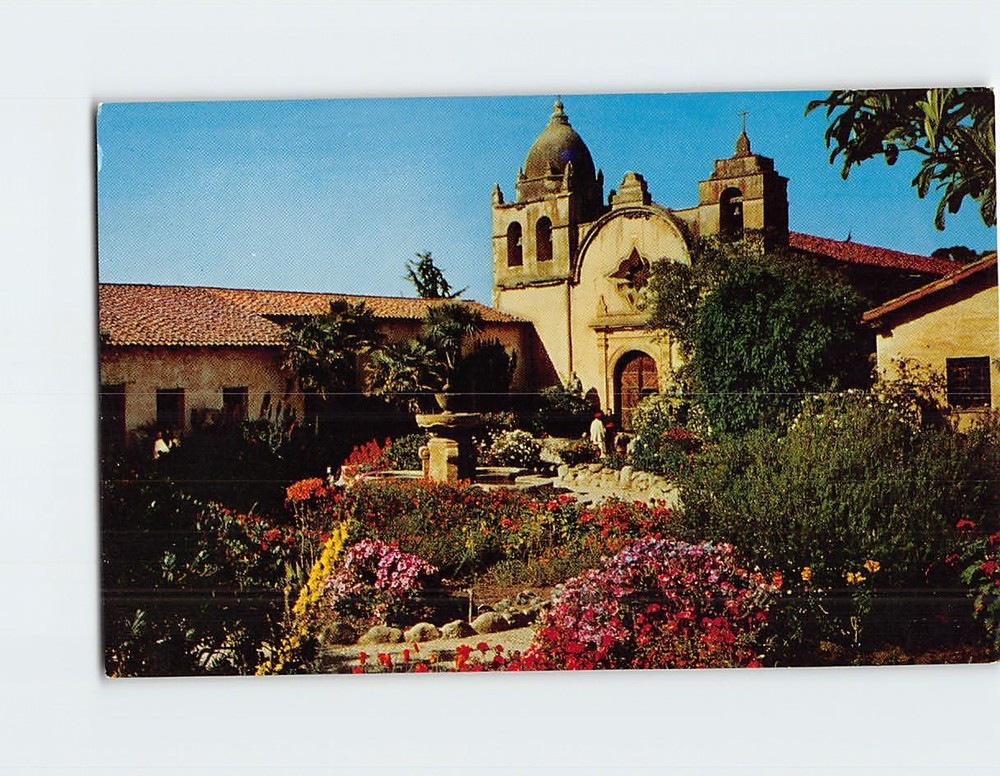 Postcard Carmel Mission Carmel California USA