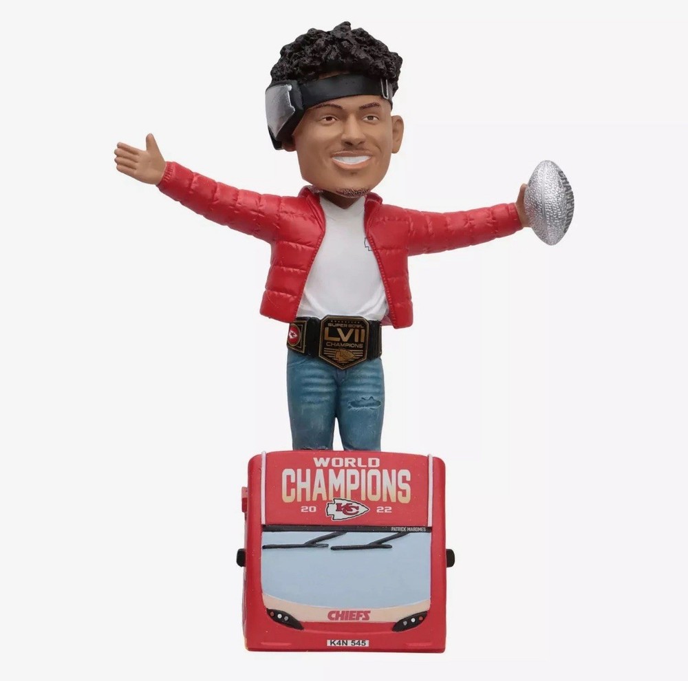 Patrick Mahomes Kansas City Chiefs Super Bowl LVII Victory Parade Bobblehead