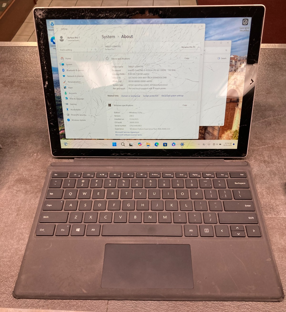 Microsoft Surface Pro 7 1866 Core i5-1035G4 8GB 128GB SSD 12.3