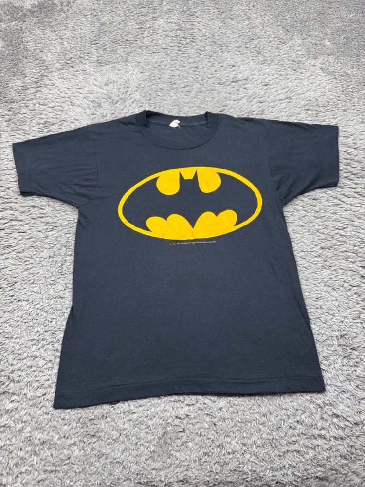Vtg Batman Shirt Adult Medium Bat Signal Logo Single Stitch 1964 Made in USA