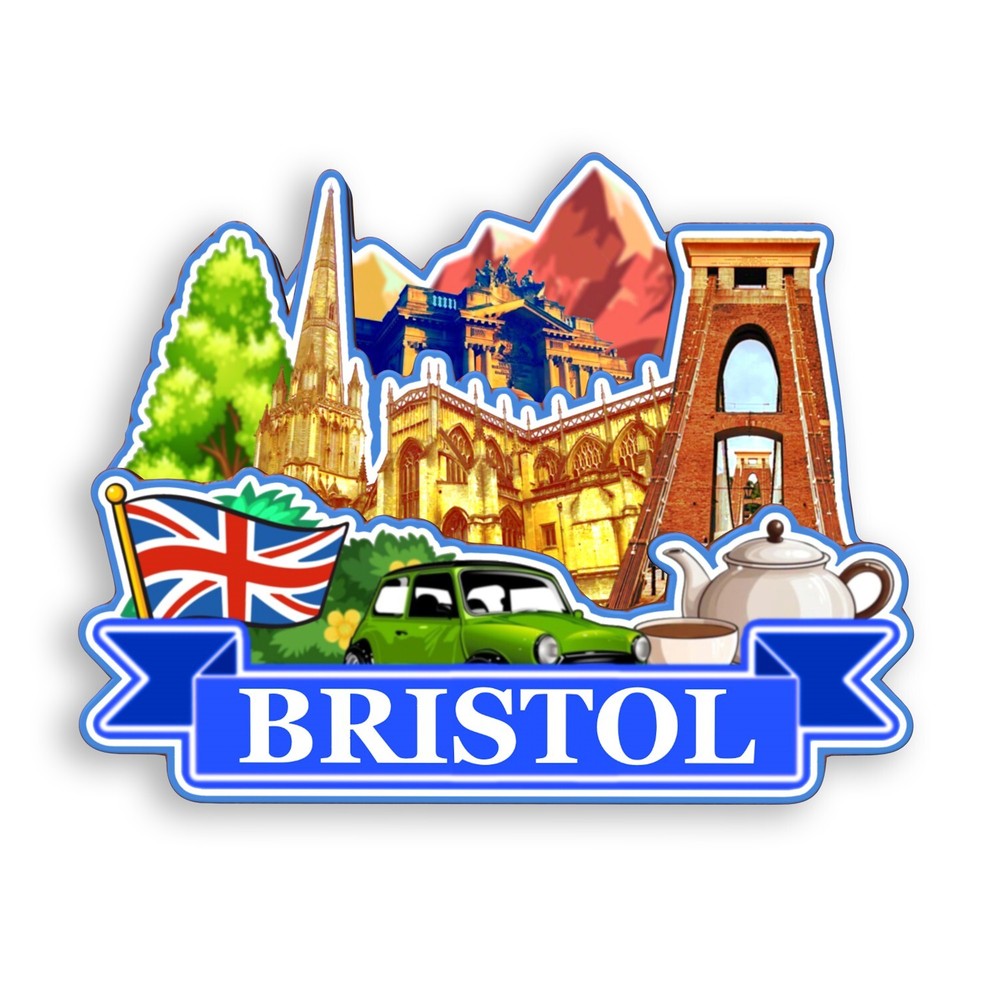 Bristol UK Refrigerator magnet 3D travel souvenirs wood craft gifts