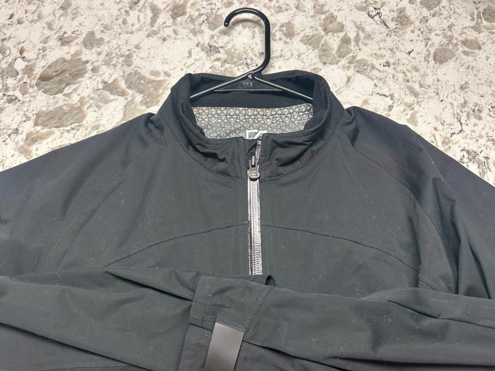 cutter & buck mens jacket waterproof windproof black size L