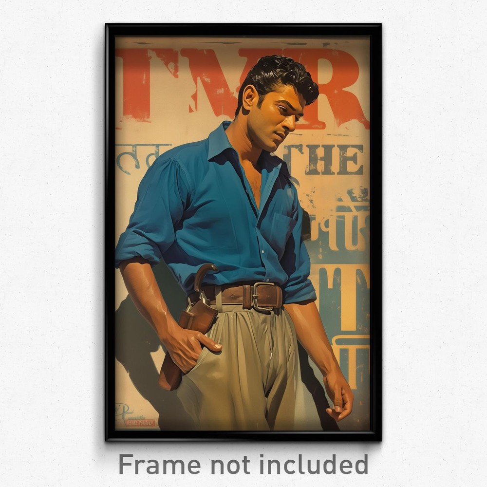 Bollywood Art Print - Reluctant Boy in Noteworthy Costume Movie Poster