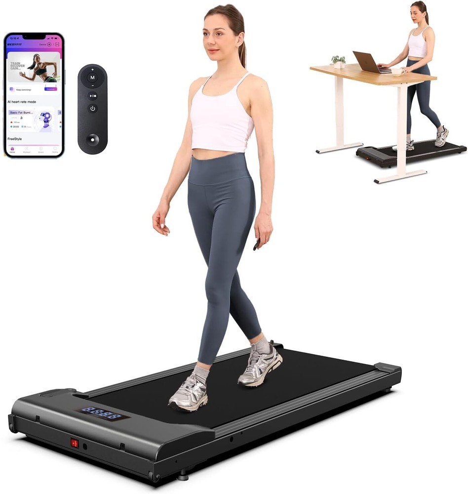 Compact Under Desk Walking Pad Treadmill for Home & Office Use