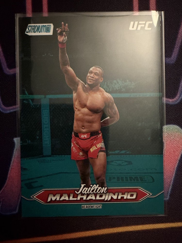 2025 Topps Stadium Club UFC Jailton Malhadinho #29 Teal Foil