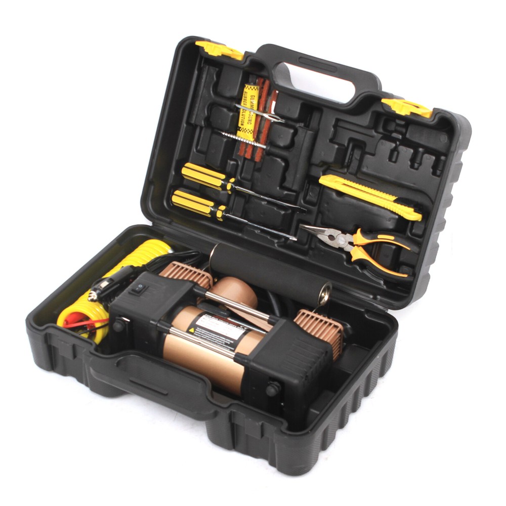 12V Heavy Duty 150PSI Dual Cylinder Air Pump for Car Tires