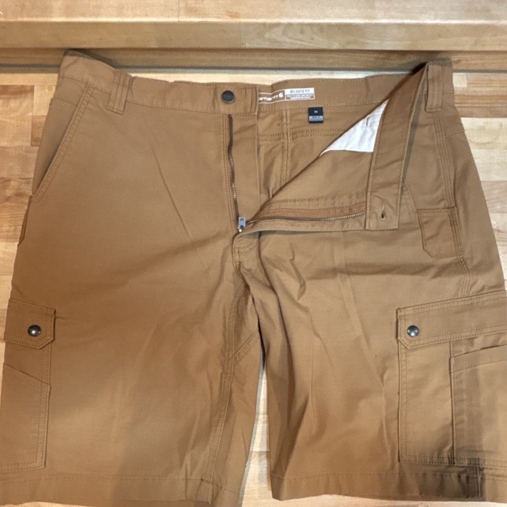 Carhartt Relaxed Fit Brown Cargo Shorts Men’s Cotton Outdoor Workwear