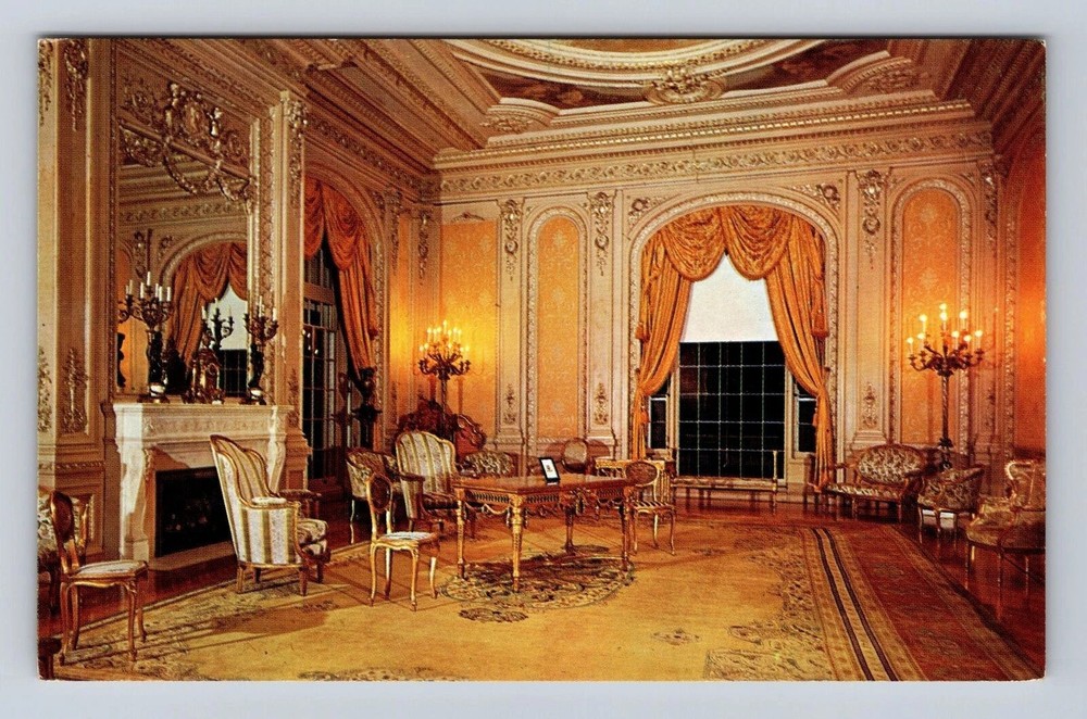 Palm Beach FL-Florida, Henry Morrison Flagler Museum, Whitehall Vintage Postcard