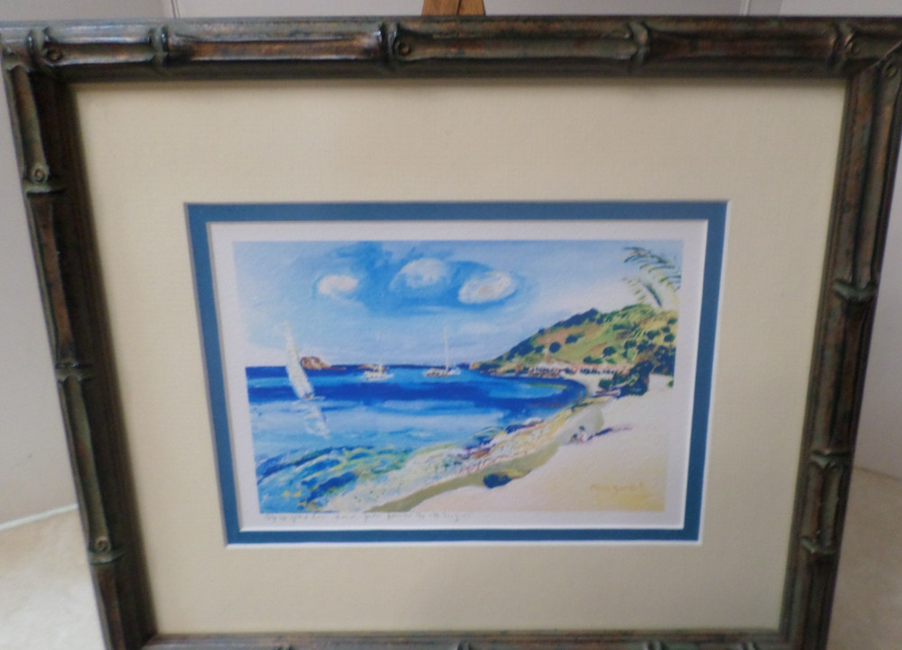 Alexandre Minguet Lithograph St. Martin Signed