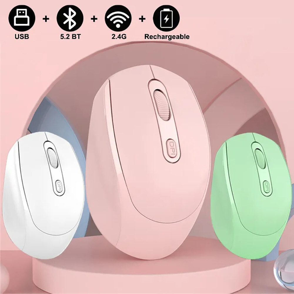 Bluetooth 5.2 Wireless Silent Mouse for Office Esports and Gaming