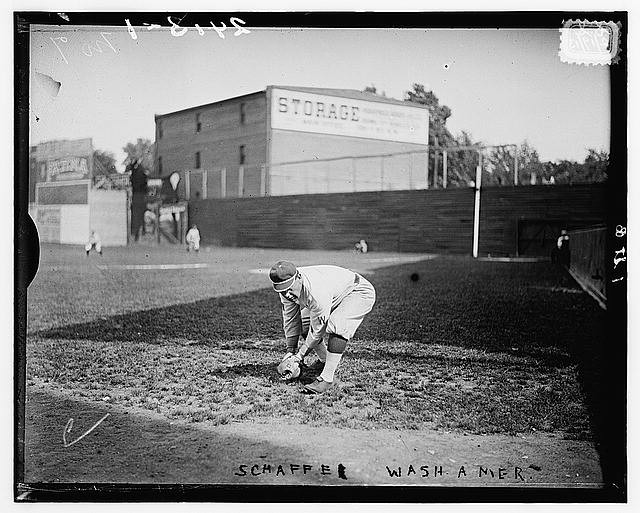 Photo:Germany Schaefer Washington AL 1912 Baseball Infield Action