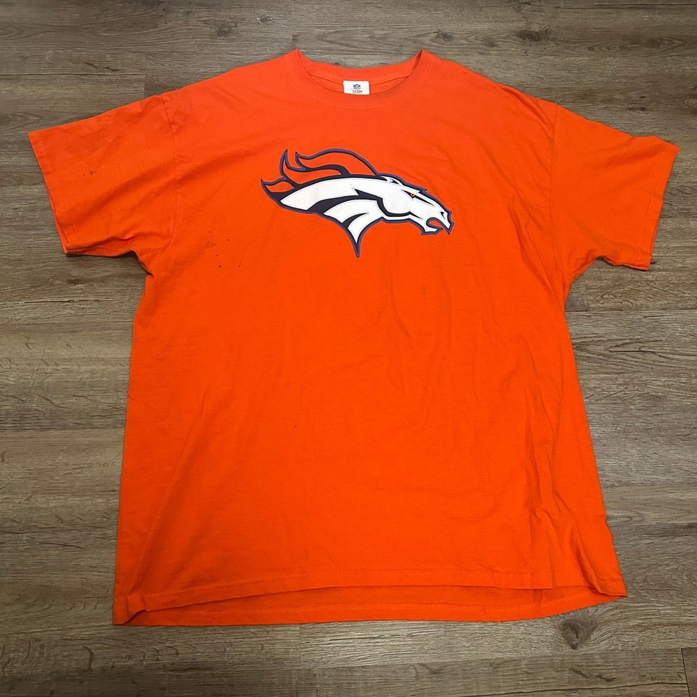 NFL Team Apparel Denver Broncos Peyton Manning 18 Orange T-Shirt Mens 2XL