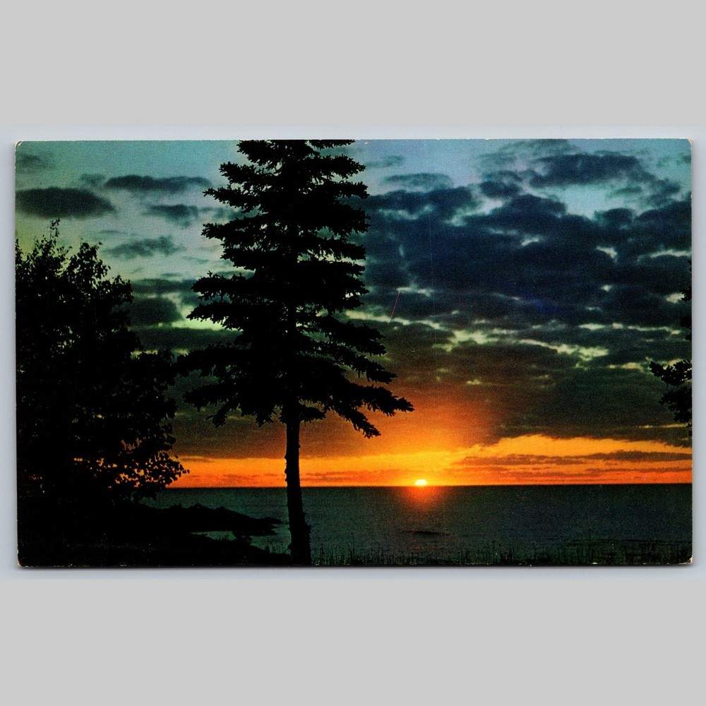 Postcard Sunset Pocono Mountains Pennsylvania Vacation Paradise
