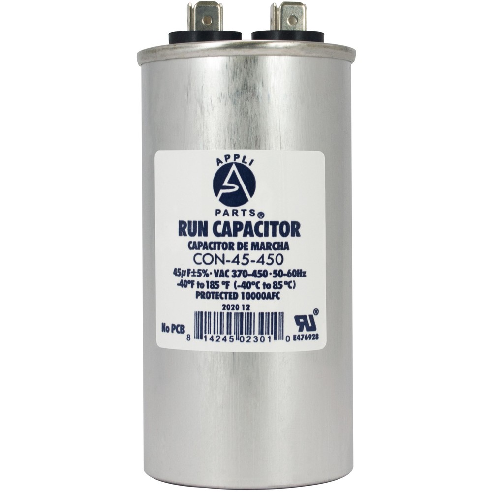 Appli Parts Run Capacitor for ac 45 Mfd uF (microfarads) 370 VAC or 450 VAC CBB6