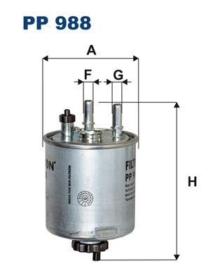 PP 988 FILTRON Fuel Filter for Renault