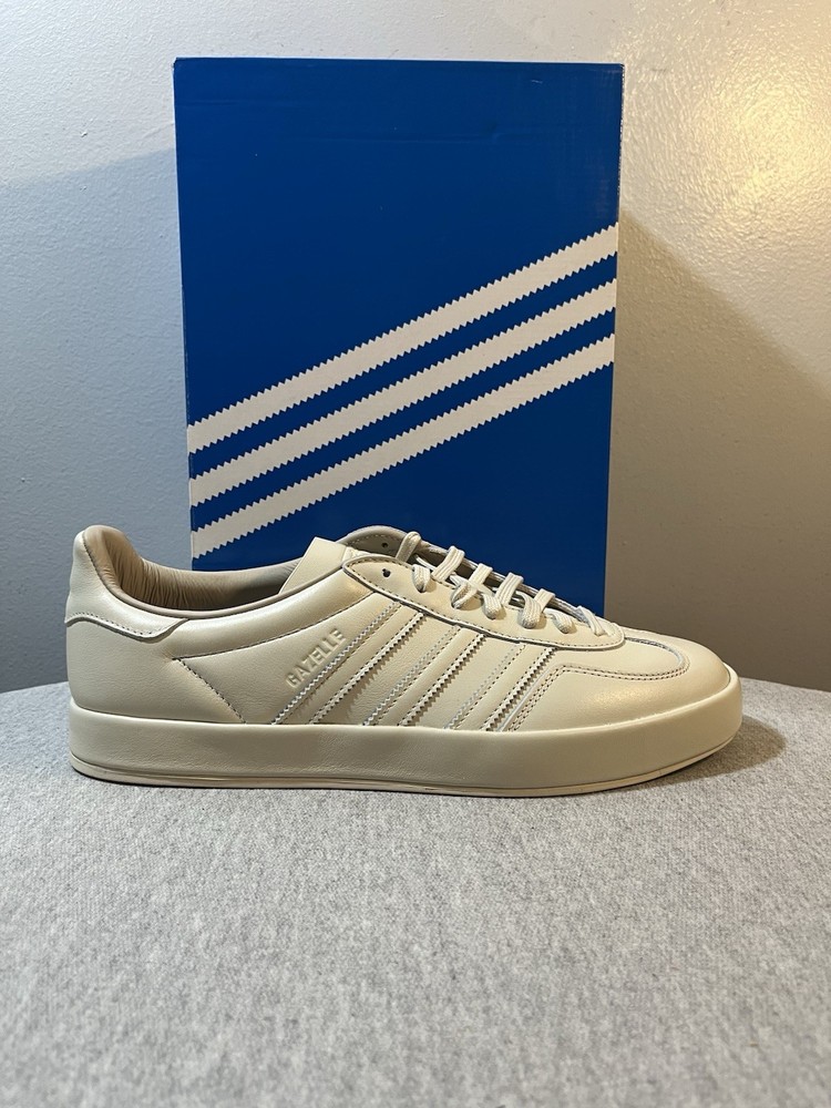 ADIDAS GAZELLE INDOOR LUX Alumina Wonder Beige Men's Shoe Size 9.5 JI3508