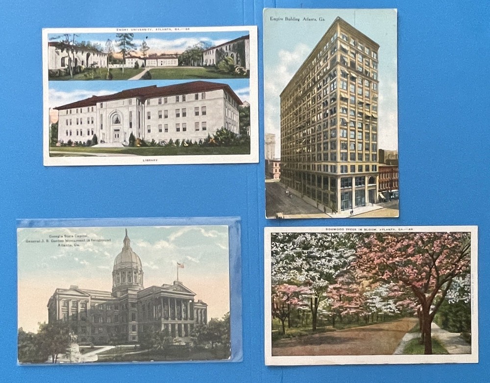 Atlanta Georgia Vintage Postcard Lot