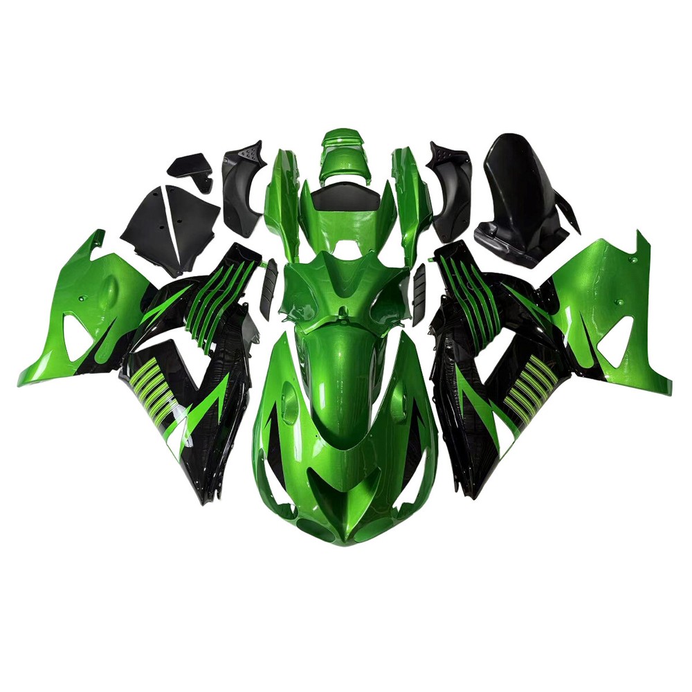 Green Black Fairing for Kawasaki ZX14R Ninja ZX-14R 2006 - 2011 Fairings Frames