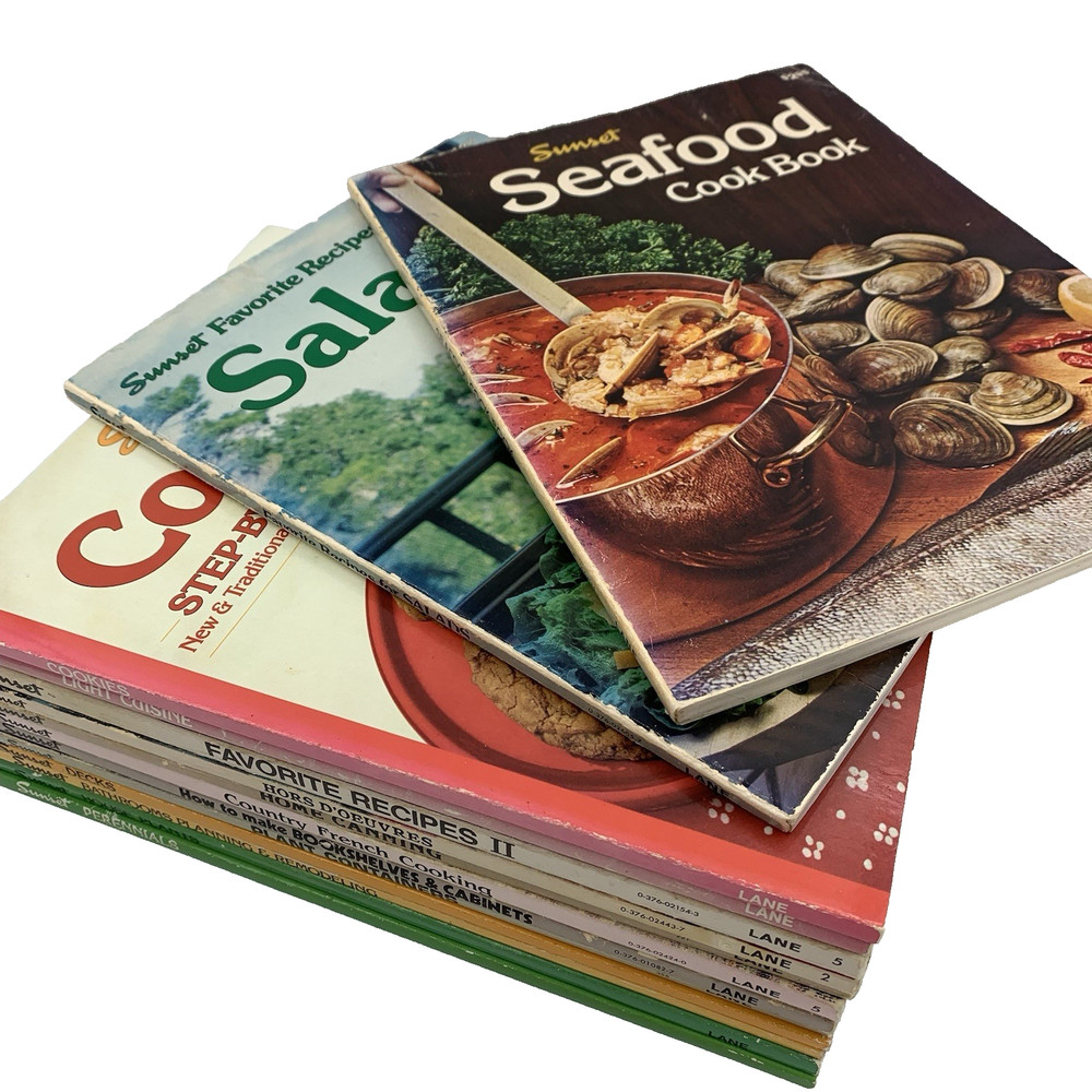 Vintage Sunset Home & Cooking Books (Lot of 14) Garden Decks House Plants