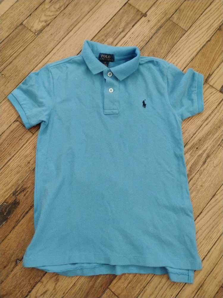 Polo Ralph Lauren Boys Blue Short Sleeve Shirt  Size 6